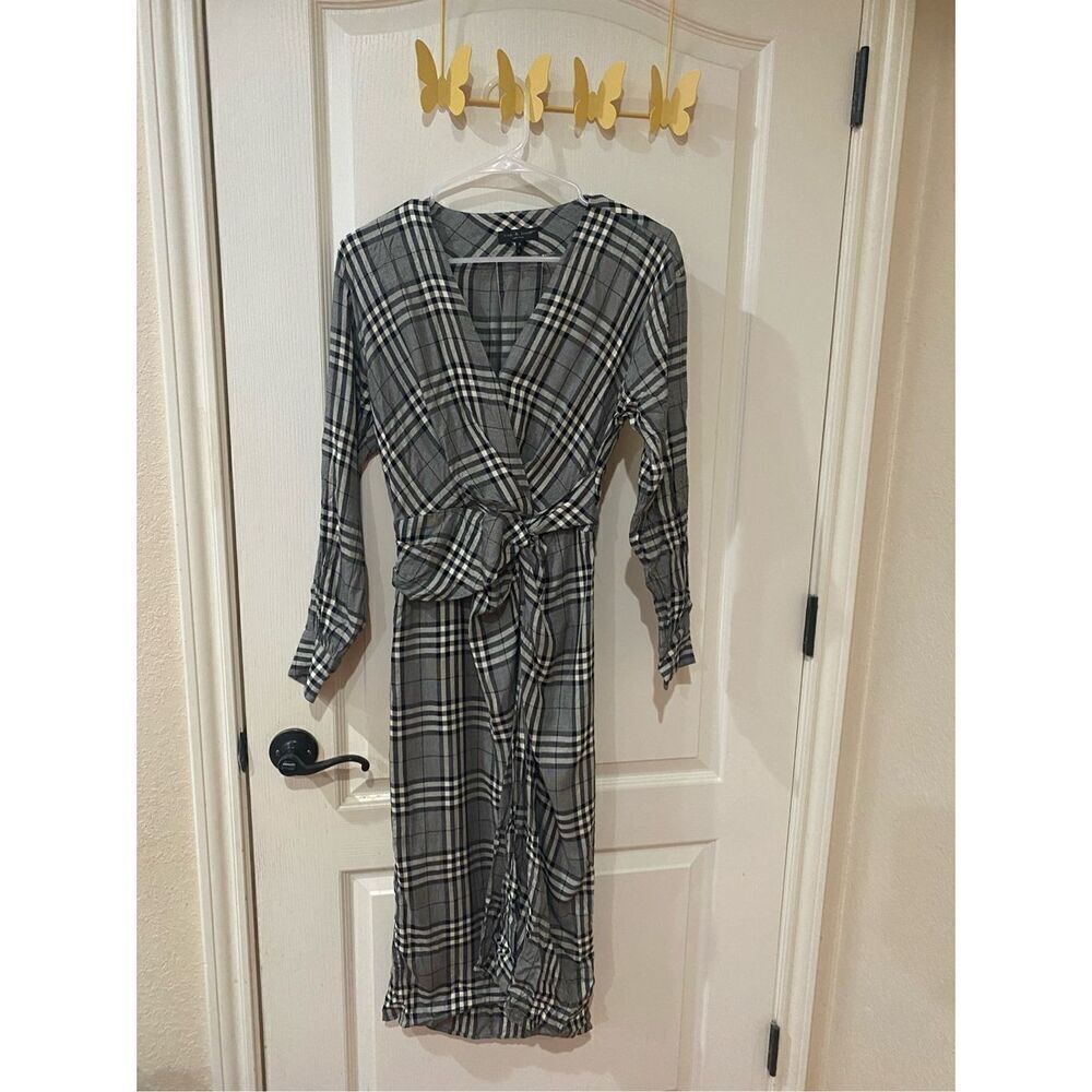 Rag and Bone Plaid Midi dress, 0